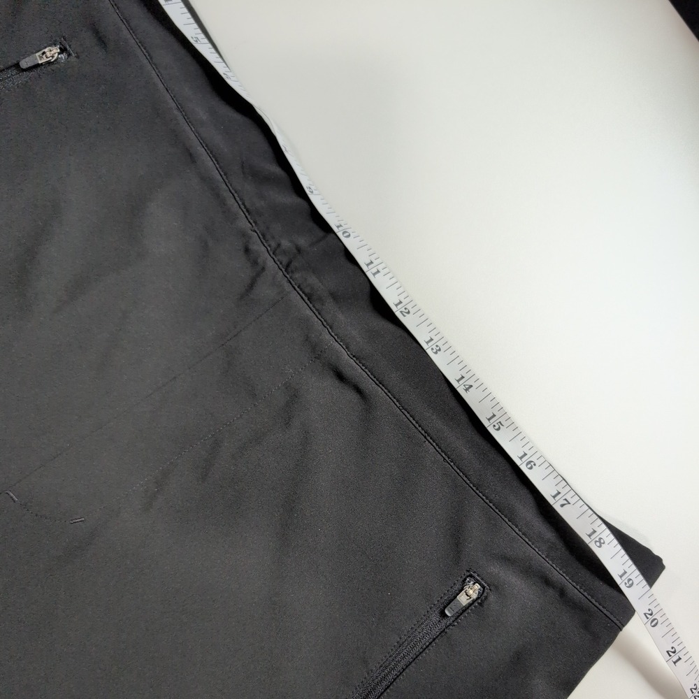 Garnet Hill Tapered Pull On Pants Black Recycled Stretch Ankle Pants XL - Picture 9 of 11